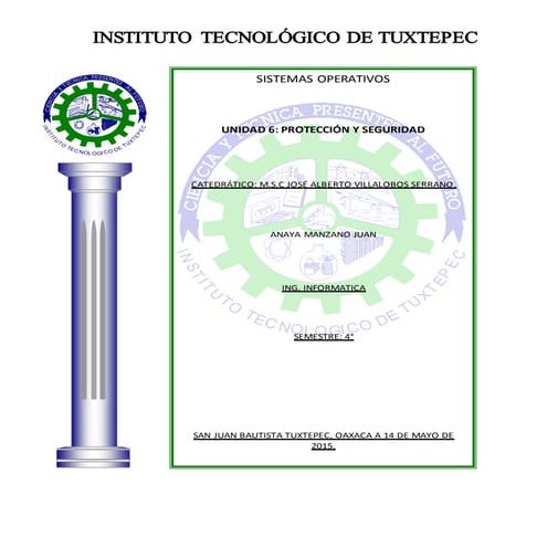 Unidad 6 Protección y seguridad.
