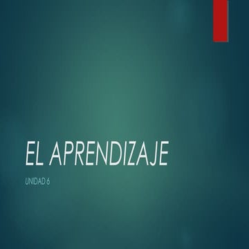 Aprendizaje