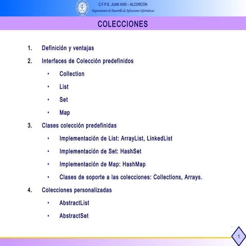 Colecciones en java | PPT