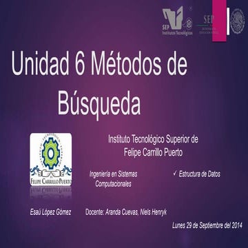 Unidad 6 métodos de búsqueda