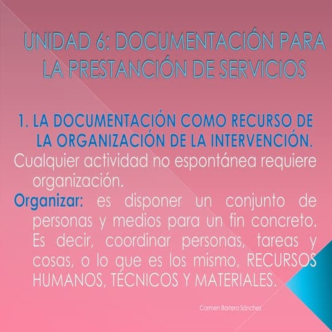 Unidad 6 organización de la Atención a Personas en Situación de ...