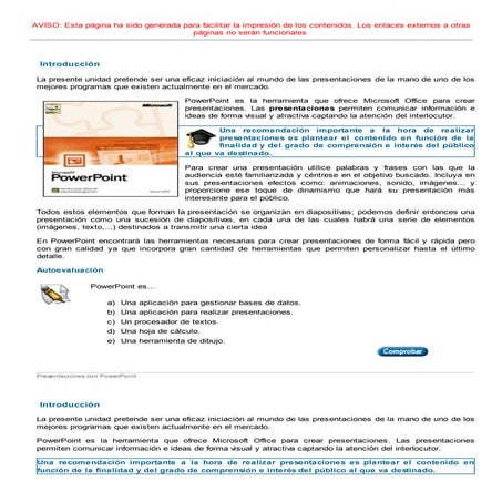 INFORMATICA - TEMA 7 PRESENTACIONES CON POWERPOINT - FP A DISTANCIA ANDALUCIA...