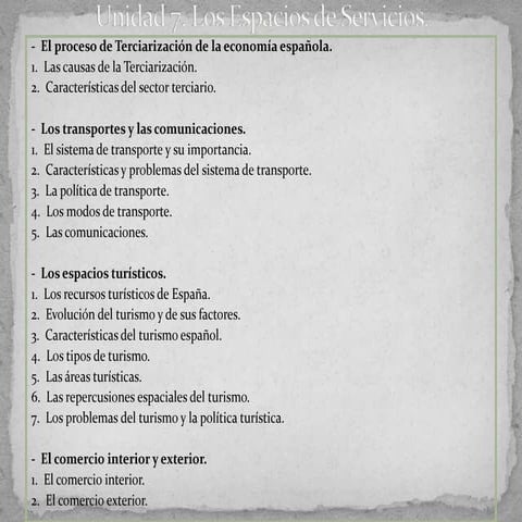 Unidad 7 los servicios