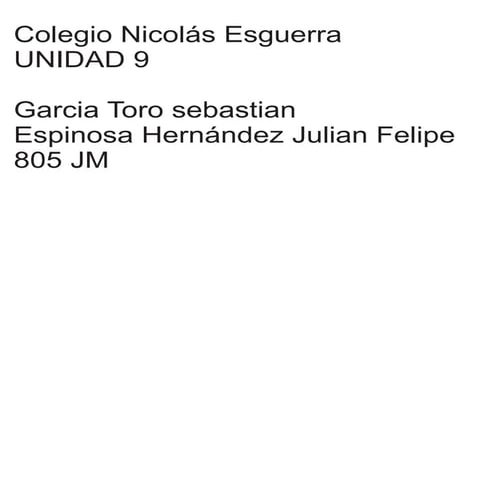 Unidad 9