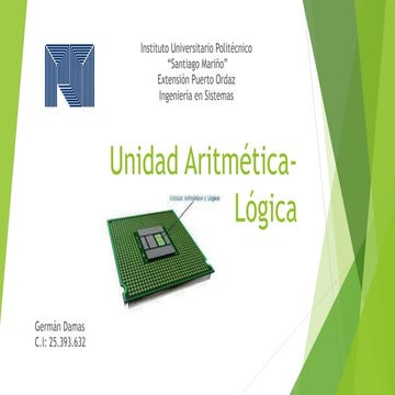 Unidad Aritmética Lógica | PPT