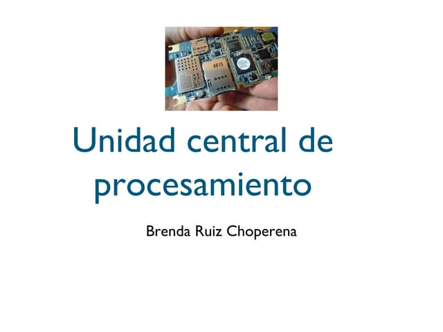 Unidad central PPT