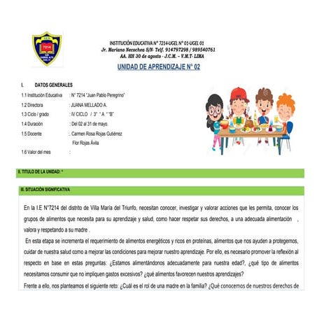 UNIDAD DE APRENDIZAJE N° 3 -MAYO 2025 SEGUNDO GRADO B.docx