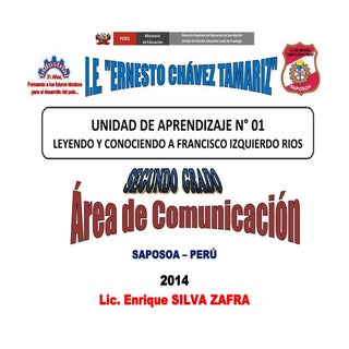 UNIDAD DE APRENDIZAJE DE1er AÑO DEL...