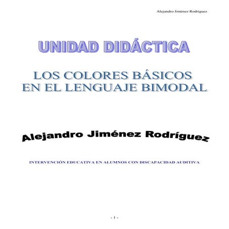 Unidad didactica adaptada (def. auditiva)