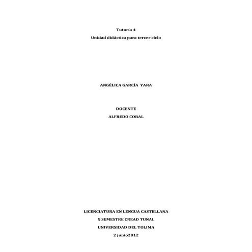 Unidad didactica angelica