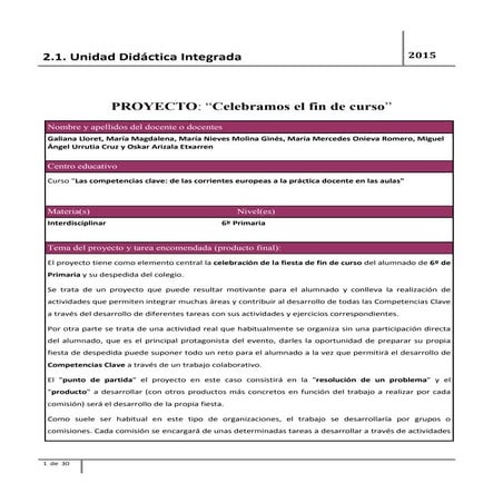 Unidad didactica b4 con rúbrica 