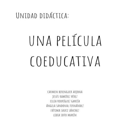 Unidad didáctica cine