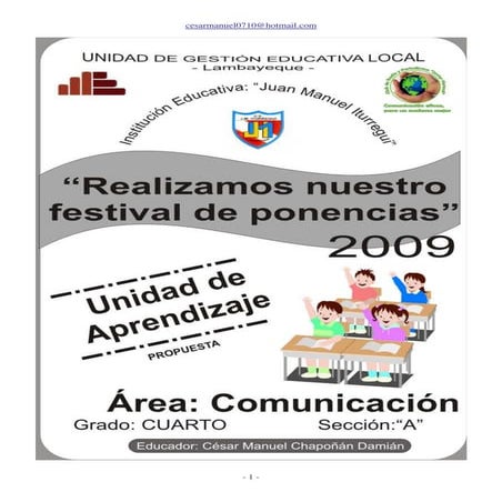 Unidad Didactica ComunicacióN