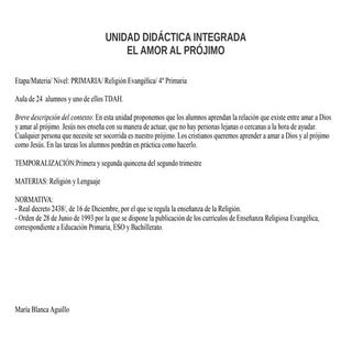 Unidad didactica integrada