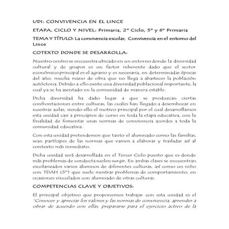 Unidad didactica integrada