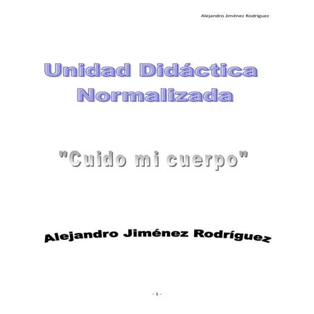 Unidad didactica normalizada (la higiene) 