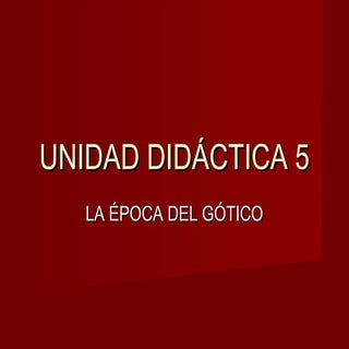 2º ESO Unidad didáctica 5
