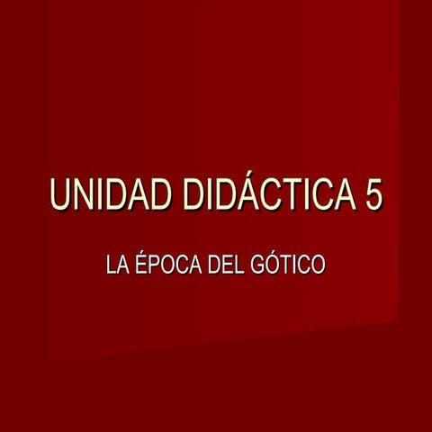 2º ESO Unidad didáctica 5