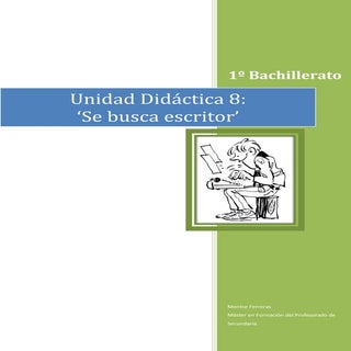 Unidad didáctica: Se busca escritor...