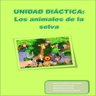 Unidad didáctica los animales de la...