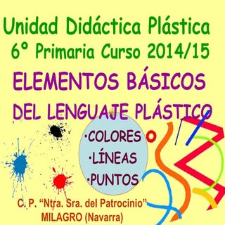 Unidad didáctica plástica color, lí...
