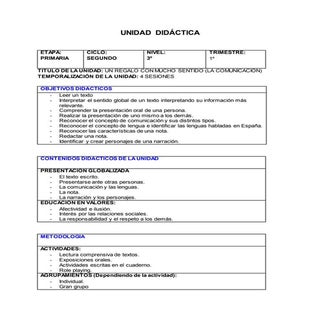 Unidad didáctica y dapatación metod...