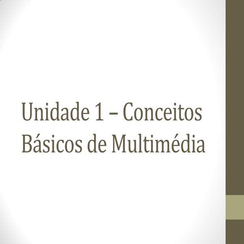 Tipos de Dados Multimédia e Formatos Standard | PPTX