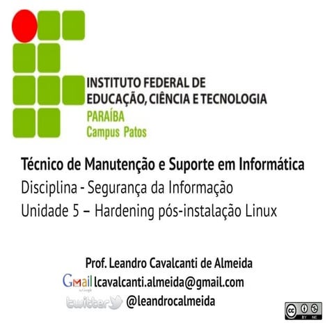 Unidade 5  hardening-linux