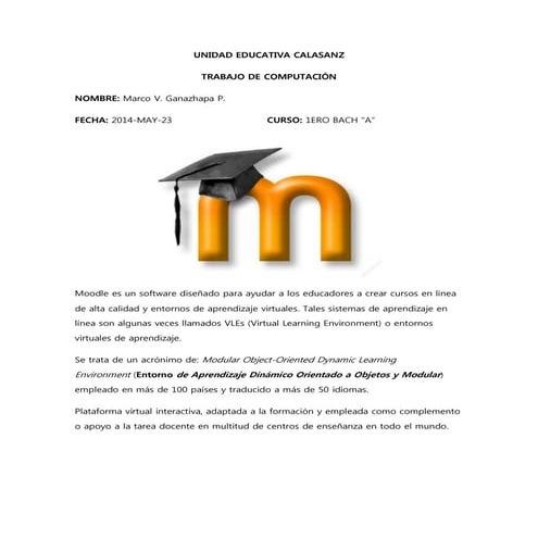 Unidad educativa calasanz