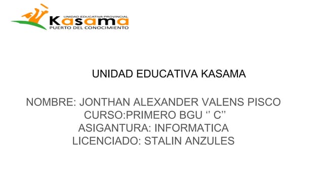 Unidad educativa kasama evaluacion ...