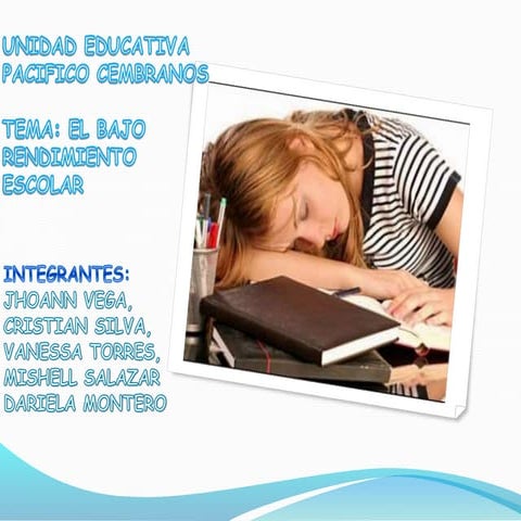 Bajo Rendimiento Escolar