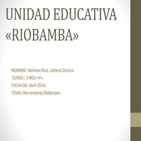 Unidad educativa «riobamba»