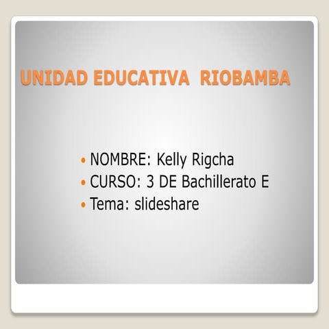 Unidad educativa  riobamba