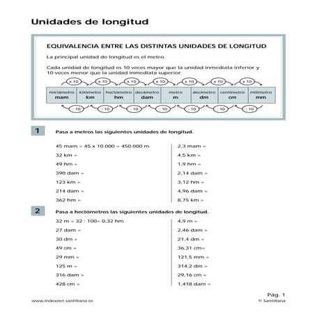 Unidades de longitud-SANTILLANA