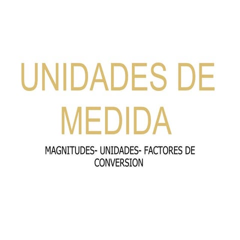 Unidades de medida