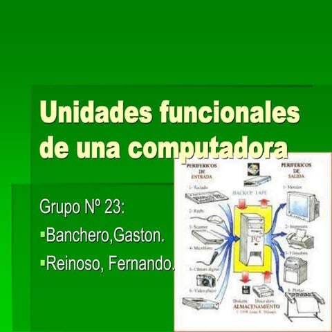 Unidades funcionales de la computadora | PDF