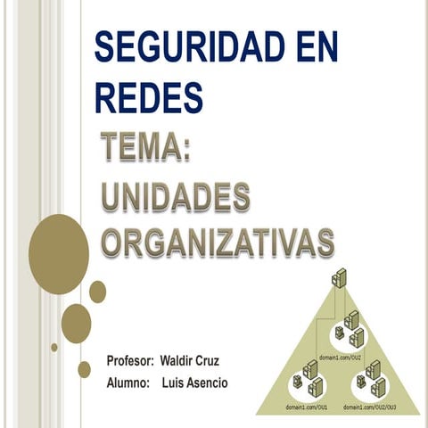 Unidades organizativas ou