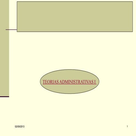 Unidad I Teoria Administrativo