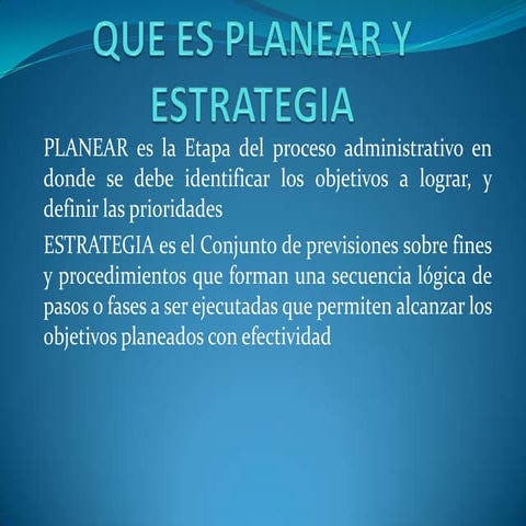 Unidad I Planificación Estratégica IC
