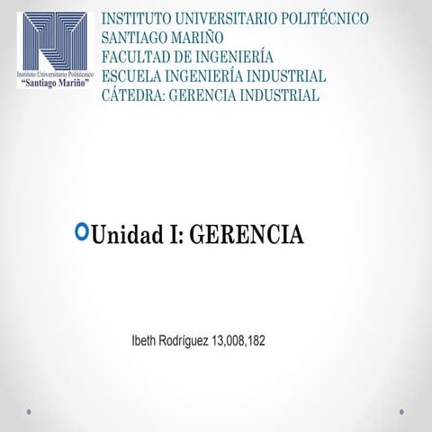 Gerencia Industrial