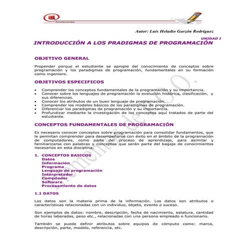 Introducción a los paradigmas de programación