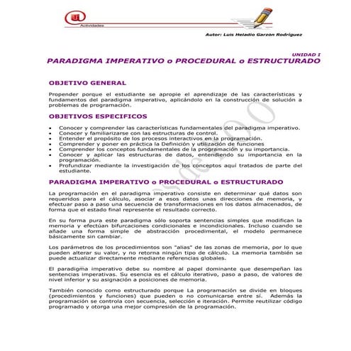 Paradigmas de Programación