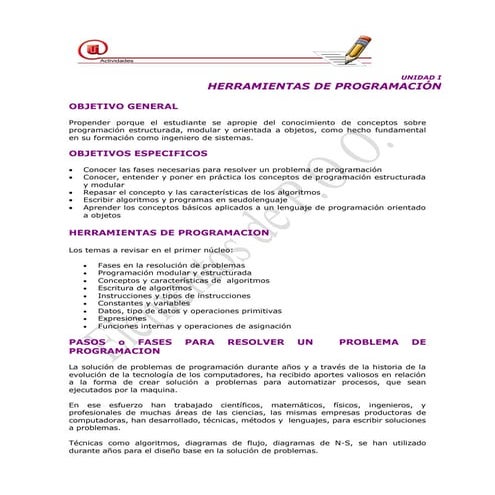 Herramientas de Programación