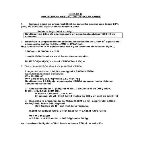 Unidad II: soluciones-problemas resueltos