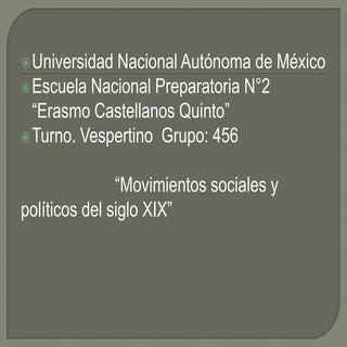 Unidad 3 Movimientos Sociales y Pol...