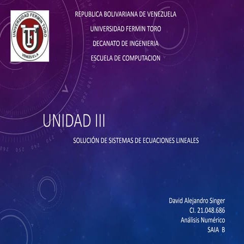 Unidad III - Analisis Numerico