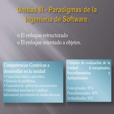 Unidad iii  paradigmas de la ingeniería de software