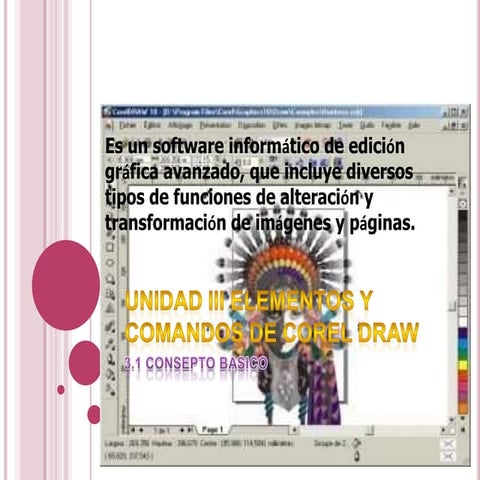 Unidad iii elementos y comandos de corel draw