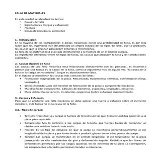 Falla de Materiales