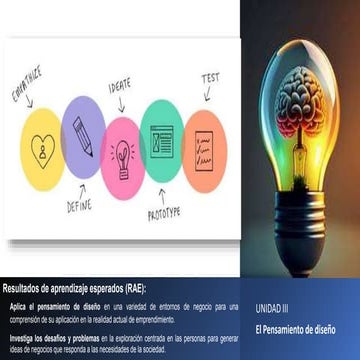 Mi primer proyecto de emprendimiento- design thinking | PDF